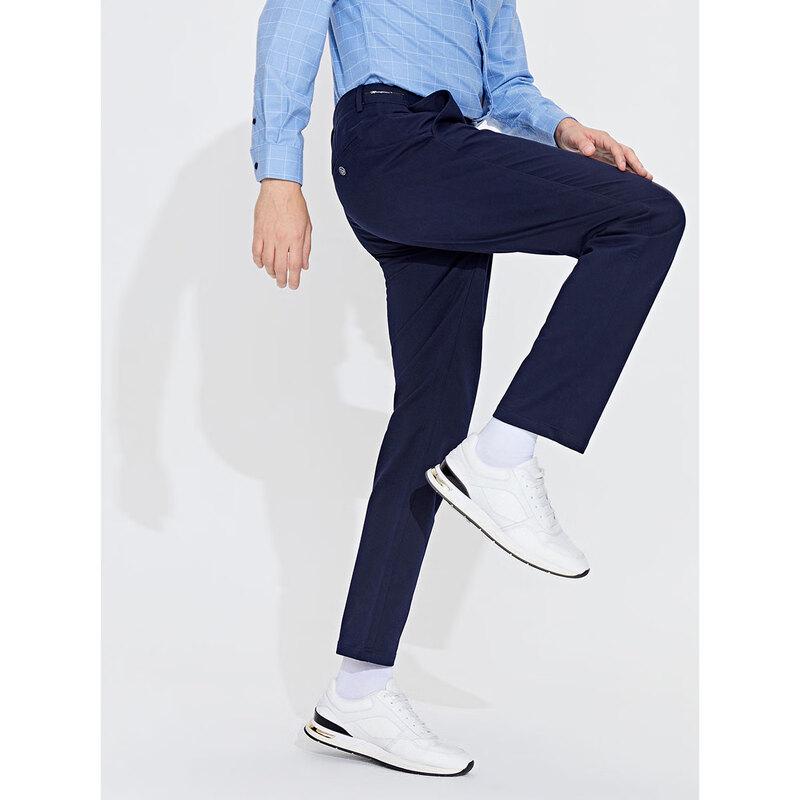 Navigare Men's Straight-Leg Business Casual Pants