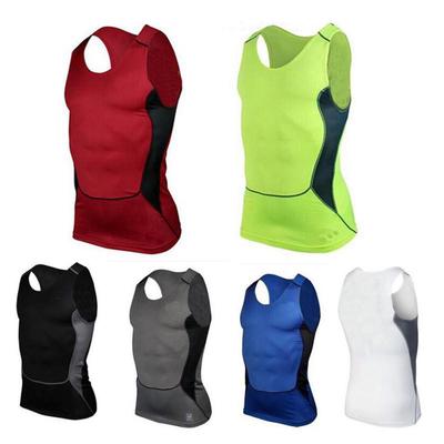 Men Fitness Vest Quick Drying Sports Training Tight Vest Top
