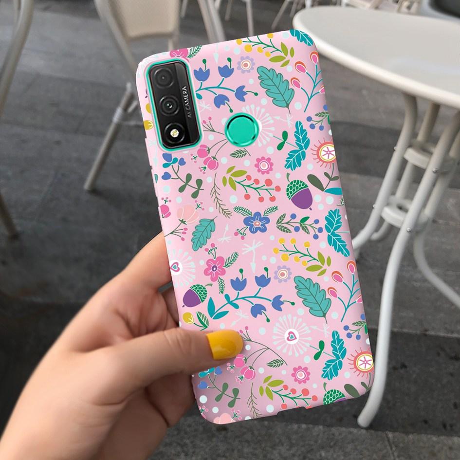 For Funda Huawei P Smart 2020 Case Coque Popular Lavender Flower Phone Case For Huawei P Smart 2020 6.21" Soft Shockproof Bumper