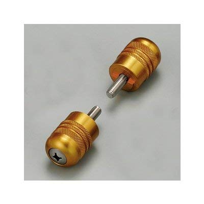 Hurricane HB0345G Aluminum Side Cap P22 Knurled Gold Bar End
