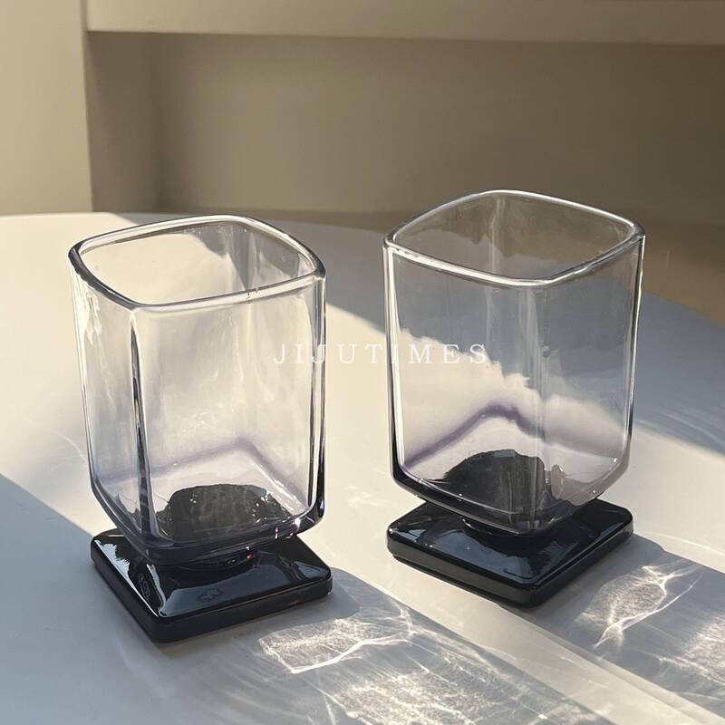 ZISIZ Vintage Maillard Short-Leg Glass Decor