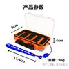 Double-Sided Transparent Fly Box, Hair Hook Bait Box, Fly Bait Fishing Gear Box, Luya Fly Fishing Gear Tool Box.