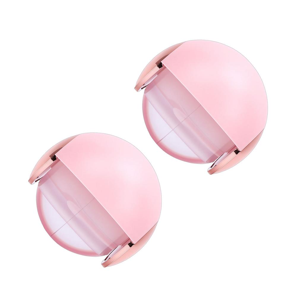 2pcs Portable Lint Roller Washable Reusable Lint Roller Ball for Clothes Sofa Hair Pet Fur Pink Gold