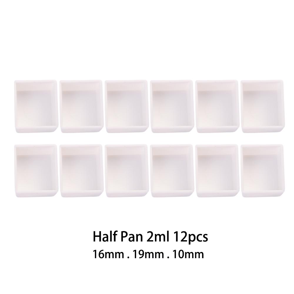 3.2ml 6/12/24/36/48pcs Artists Empty Full Pan Half Pans Paint Palette Art Supplies Watercolor Paint Grid Painting Supplies