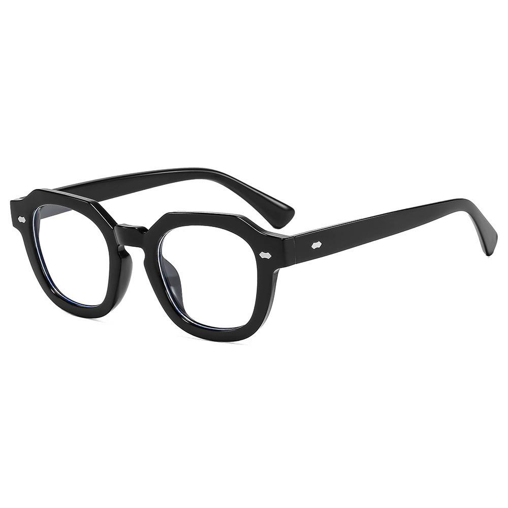

New Geometric Retro Sunglasses For Women And Men Uv400 Sun Protection Casual Outdoor Fashion BrightBlackBlueLight