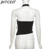 BITCED Summer Fashion Design: Off-the-Shoulder Fitted Top and Trendy Shorts Set for Women