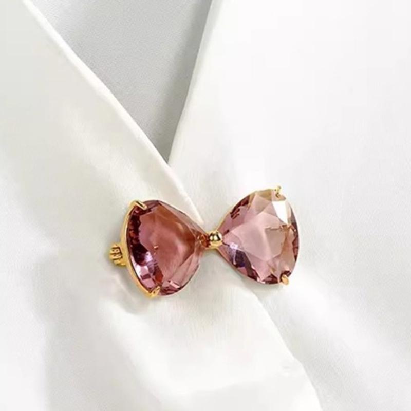 Stylish Bowknot Pin Sturdy Alloy Designs Elegant Bridal Jewelry Safe Clasp for Sensitive Skin