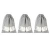 3Pcs NonWoven Fabric Shoes Storage Bag Travel Dust Proof Shoe Bag for Household Storage(M Size