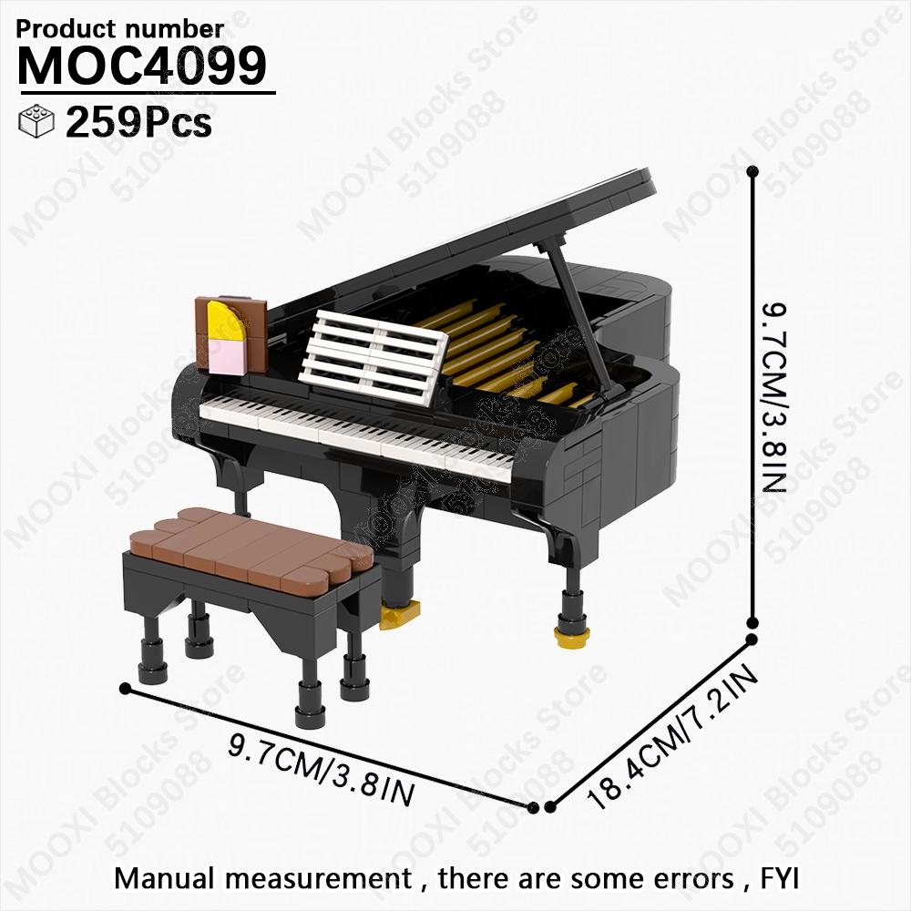 MOOXI House Furniture Series Bed Piano Drum Sets City Creative MOC Bricks Building Blocks Kids Toys Playing House Boy Girl Gifts