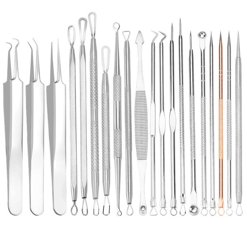 Stainless Steel Blackhead Remover & Acne Needle Set - Beauty Tools