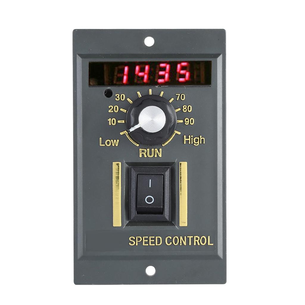AC 220V 50Hz 15?400W Digital Einstellbarer Stufenloser Motor-Drehzahlregler 0?1450 U/min (400W)