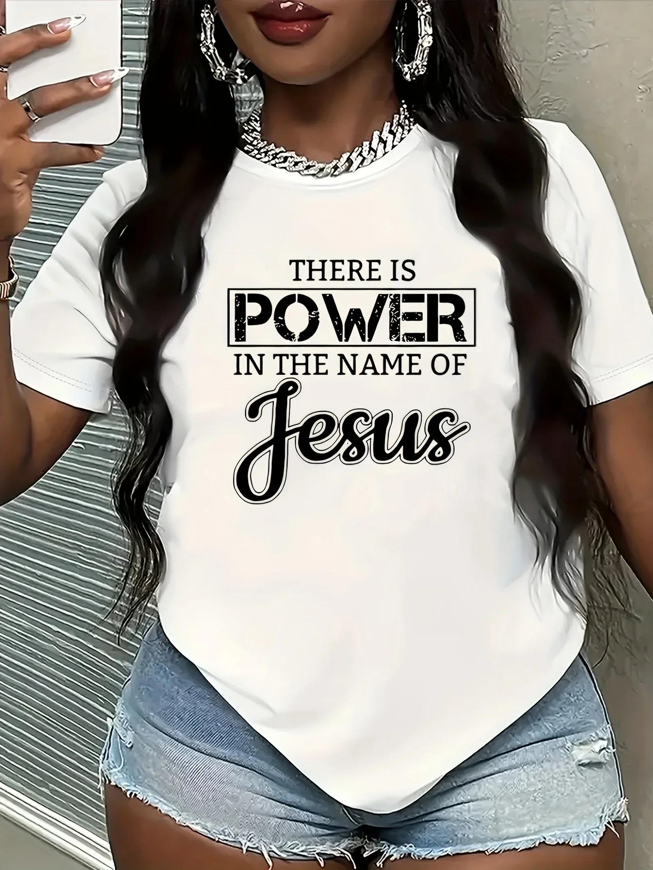 

Women s Round Neck T-shirt Fashionable Letter Cartoon Print Simple Design Comfortable and Breathable Suitable for Daily Leisure 5XL