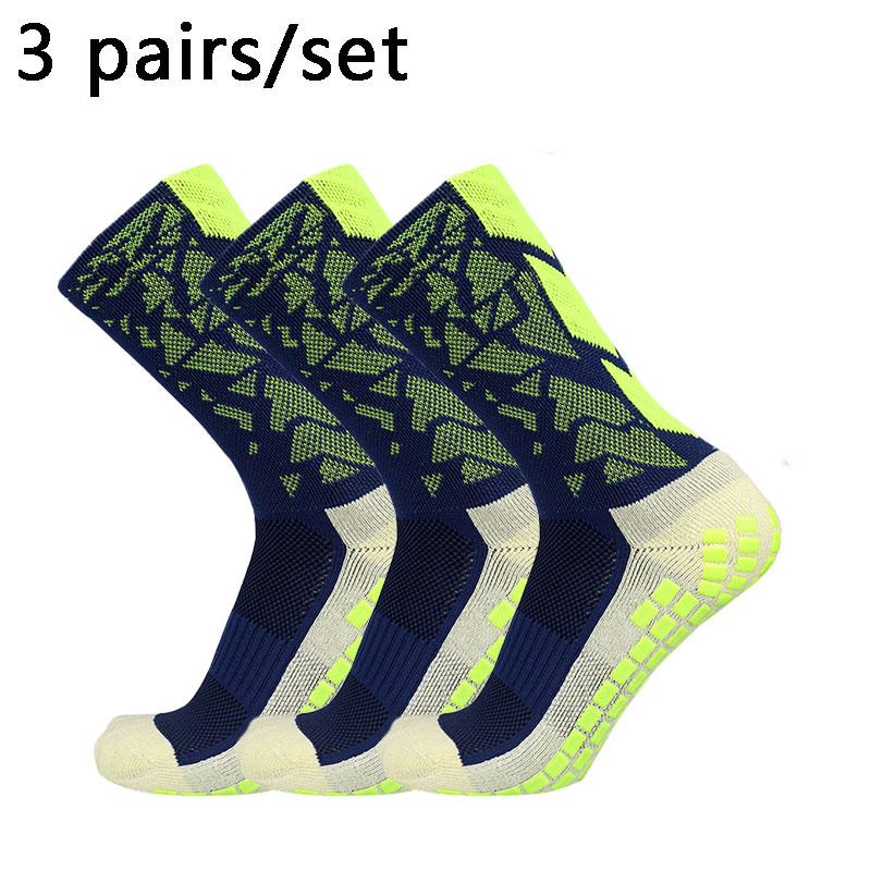 3 pairs New  Men Women Camouflage Arrow Soccer Socks Breathable Sports Silicone Anti Slip Grip Football Socks