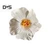 Women Hair Clip Vibrant Color Imitation Flower Decor Beach Vacation Hair Pin Party Wear Hair Accessory