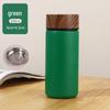 Shangqi 316 Stainless Steel Smart Display Mini Thermos Cup with Wood Grain Lid