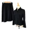 COMME CA DU MODE Knee-Length Skirt Suit [M/Women/Black] Snap Button(USED)
