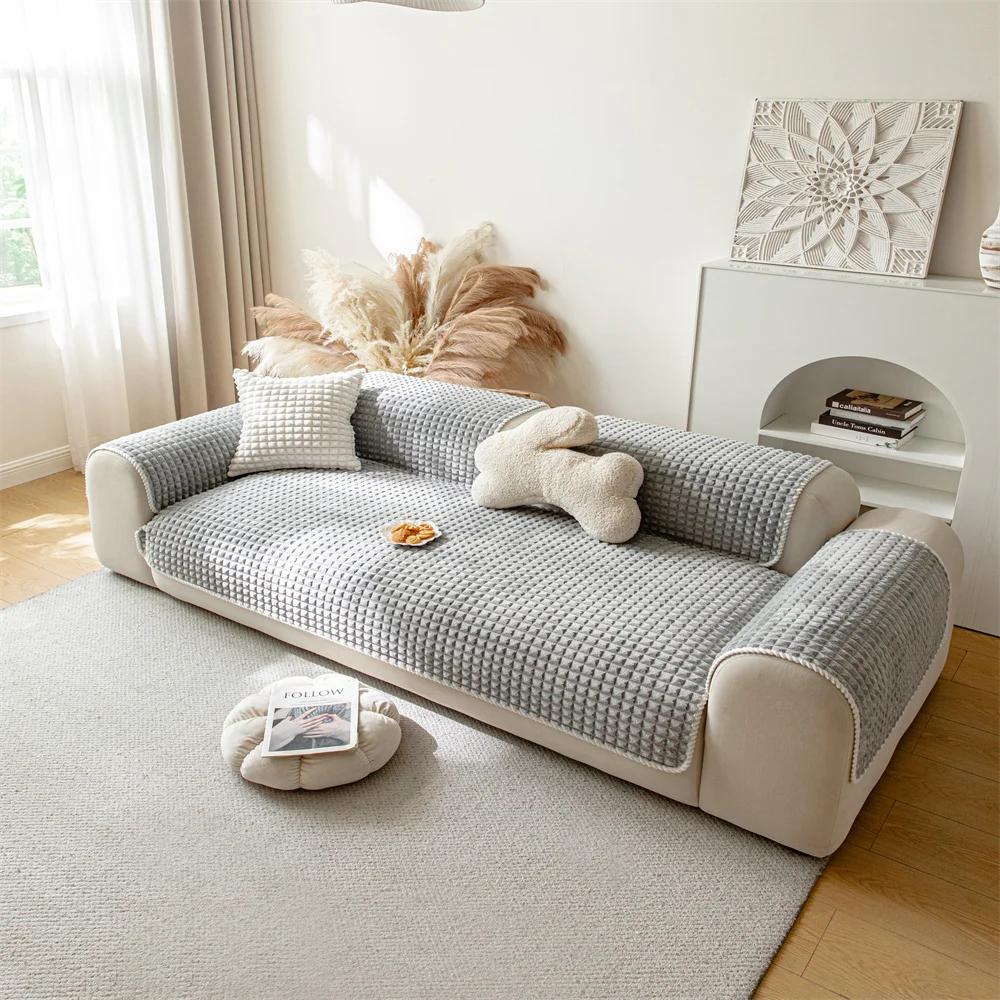 

Leather Sofa Cushion Four Seasons Universal New One-piece Straight Non-slip Cushion Sofa Cover Cloth Towel 70x70cm
