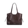 First Layer Cowhide Tote Bag Large Capacity Commuter Portable Bucket Bag Women's Leather Versatile Underarm Shoulder Bag