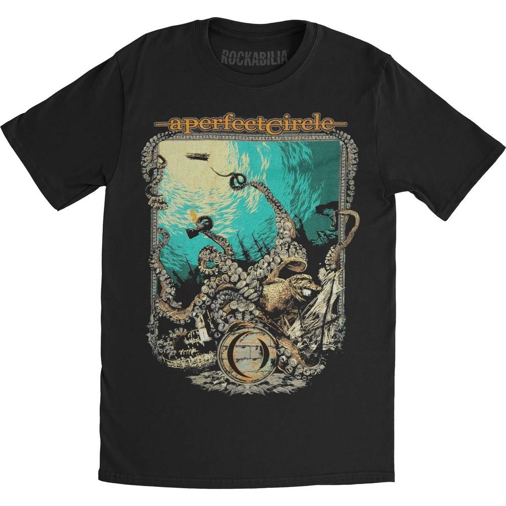 A Perfect Circle The Depths Slim Fit T-shirt Large Black Unisex T-Shirt XXXXL