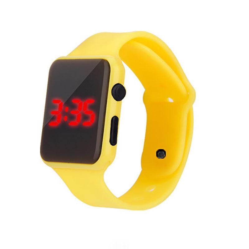 Korean Trendy ING Style Personalized LED Digital Watch, Internet-famous Square Mirror Student Sports Electronic Watch