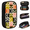 Flower Stem Orla Kiely Pattern Pencil Case for Kids School Pen Box Pencil Bag Stationery Supplies Pen Holder Bag