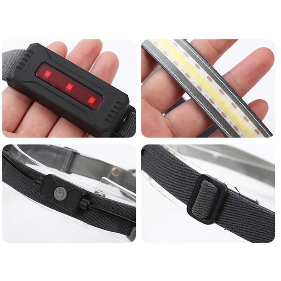LED Headlamp Headlight Torch Flashlight Work Light Bar Head Band Lamp 3 Modes USB charging