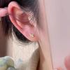 Mini-Schleifenohrringe für Damen mit hochwertigem und modischem Temperament
