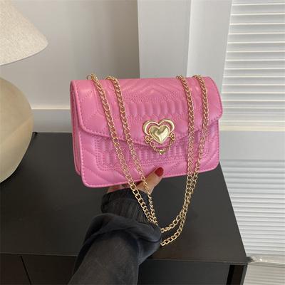 Women'S Bag Fashion Chain Shoulder Bag Foreign Style Messenger Bag Fashion Versatile Love Small Square Bag Tide