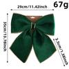 Holiday Decoration Bow Adjustable Velvet Hanging Ornament Decorative Hanging Ornament Soft Velvet Christmas Bow For Christmas