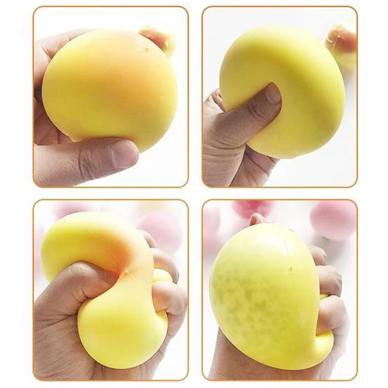 1/2 ks hračka na úlevu od úzkosti broskev mačkací realistická broskev tvarovaná fidget hračka antistresová dekompresní simulace ovoce senzorická pomalu se vracející stresový míček