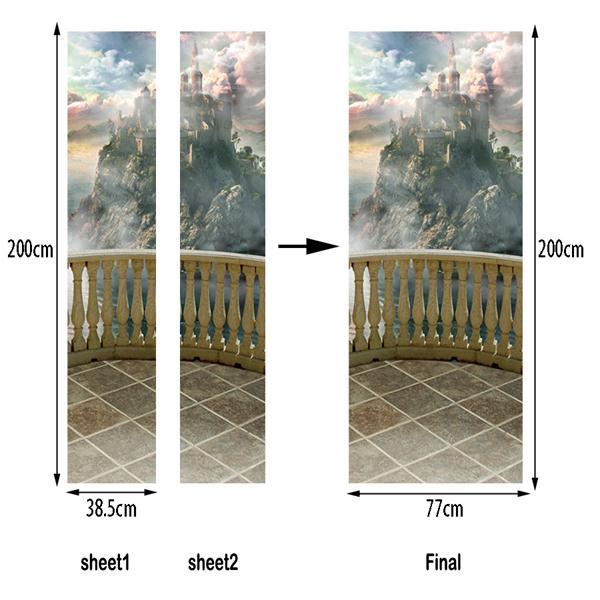 2 teile/satz 3D Rote Rose Sexy Frau Beine DIY Tür Kunst Wandbild Aufkleber Home Decor Wohnzimmer Selbst-klebe PVC Wand Aufkleber Poster