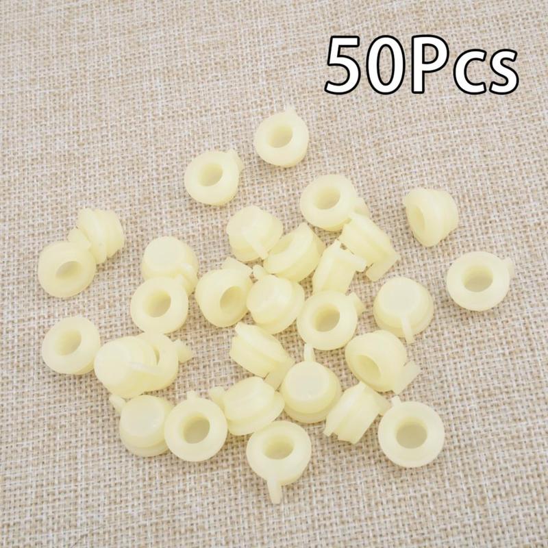 50Pcs Beige Car Windshield Wiper Transmission Linkage Bushing Fixing Clips Fit for Chrysler Dodge Plymouth 2857917 3799089