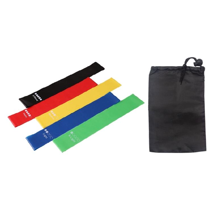 5Pcs Fitness Exercise Rings Band Set with 5 Levels, Elastic Band for Men and Women, Resistance Band Exercise Band Set