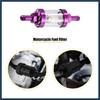 Purple Universal Fuel Filters Engine Inline Gas Fuel Line Filter Replacement for Motorbike ATV Dirt Bike Stylish Design