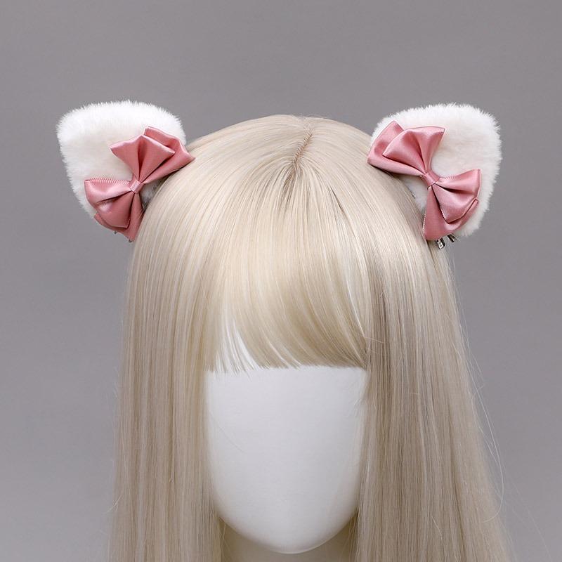 An olita hair accessory pair clip lo lady beast ear edge clip headdress cat ear hairpin bow bangs