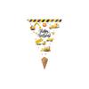 Construction Car Party Disposable Tableware Set: Plates, Cups, Towels for Boys' Birthday Decorations