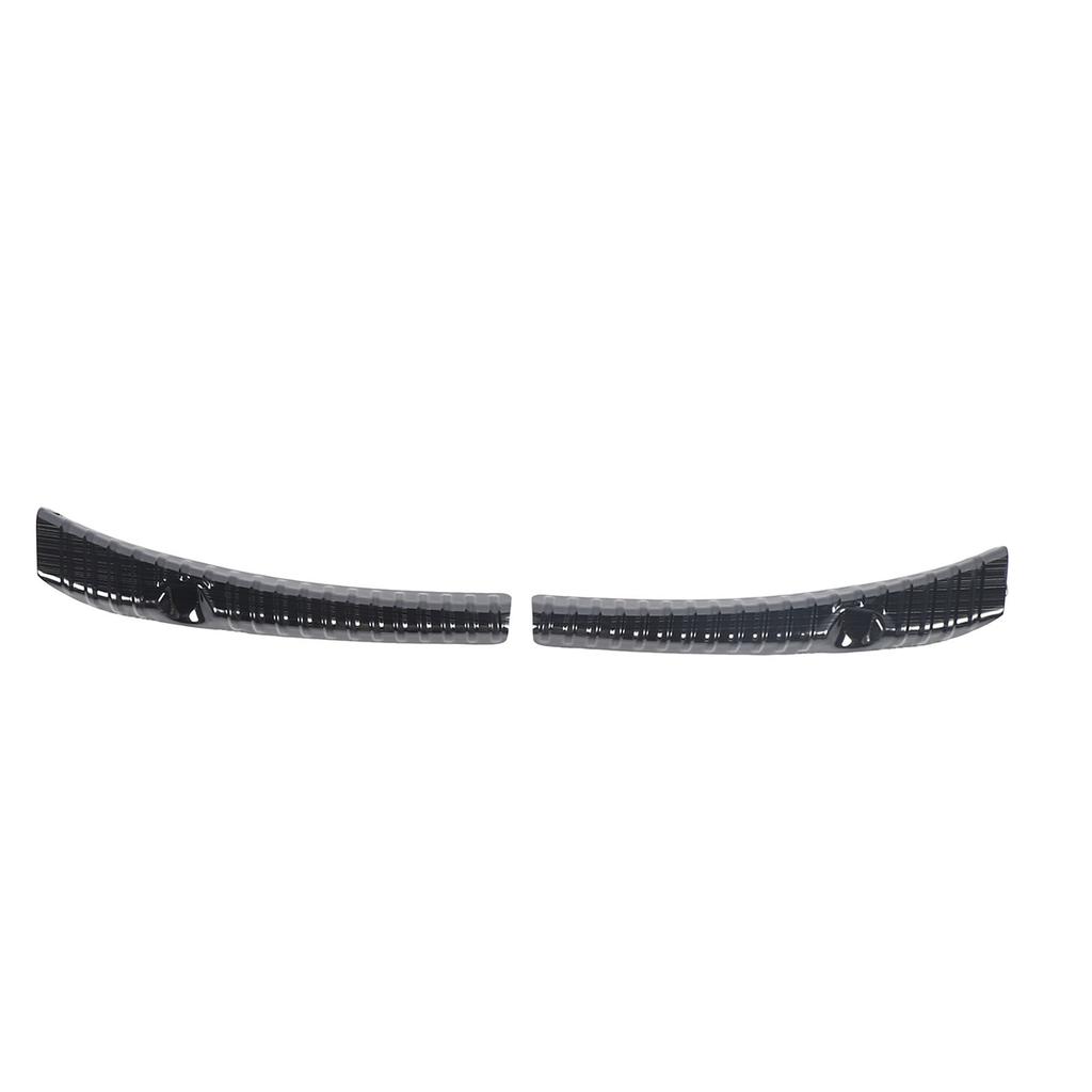 2PCS Rear Trunk Sill Guard Cover Stainless Steel Rear Bumper Door Sill Protector for Model 3 Highland 2024 Black Silk