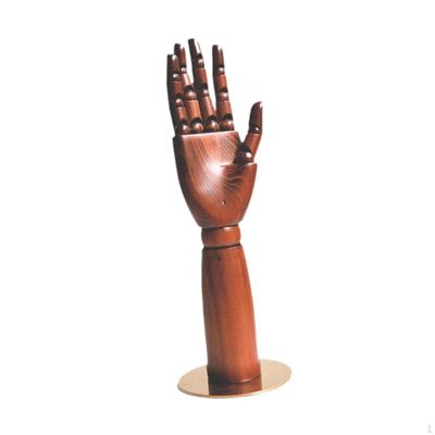 Hand Mannequin Wooden Model for Drawing Photograph Props Stand Storage Jewelry Display