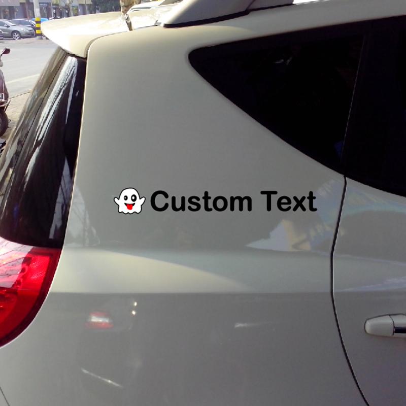 

Fun Custom Text Stickers Decals For Snapchat Car Rear Windshield Motorbike Drop Shipping length 20cm красный