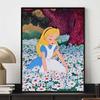 Disney Diamond Painting Alice in Wonderland Animation Cartoon Cross Stitch Diamond Painting Mosaic Embroidery Wall 5D DIY Artist Home Decor Gift