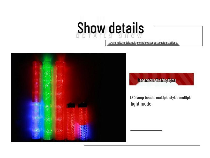  Rechargeable Flashing Traffic Control Stick - Outdoor Warning & Night Glow Handheld Light