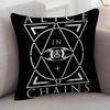 Rock Band Alice In Chains Cute Cartoon Twodimensional Pillowcase Bedroom Sofa Cushion Cover Nap Pillow Cover