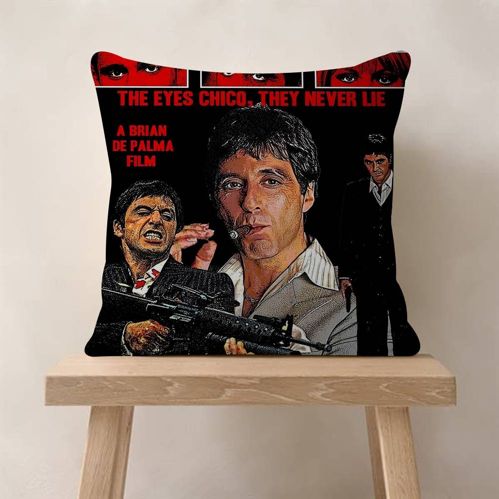 Classic Movie SScarface Maple Design Cushion Cover Happy Autumn Harvest Decor Holiday Decorati Pillow Cover