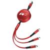Lijk1 100W Fast Charging 3-in-1 Data Cable Car USB Charger Accessories For VW Atlas Jetta Touareg Variant Golf Polo GTI Taos Nivus