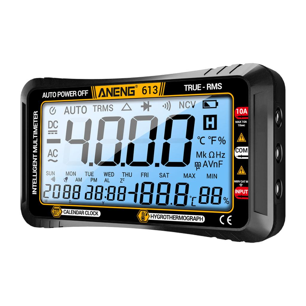 ANENG 613 3 In 1 Smart Multimeter Perpetual Calendar Temperature Hygrometer 4000 Counts Digital