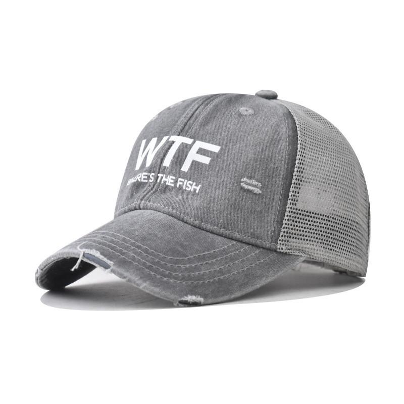 Embroidery Wtf Letter Cotton Baseball Hat With Adjustable For Adults Outdoor Use