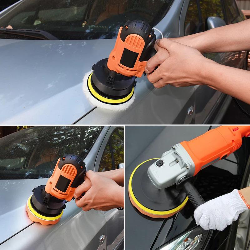 12 PCS 4 Inch Polishing Pads Sponge Wool Polishing Pads with M10 Drill Adapter for Car Motorcycle Polishing and Scratch Removal