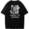 Fashion Trend  Crocodile Warrior Anime Fun Printed Tee Short Sleeve 100% Cotton Men T Shirt Casual Loose Oversized Y2k Tops