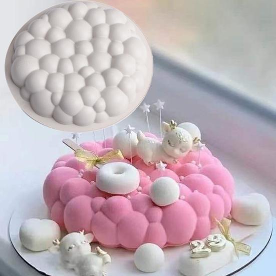 Baking Mold Round Flexible DIY Cake Fondant Muffin Silicone Mold Kitchen Supplies