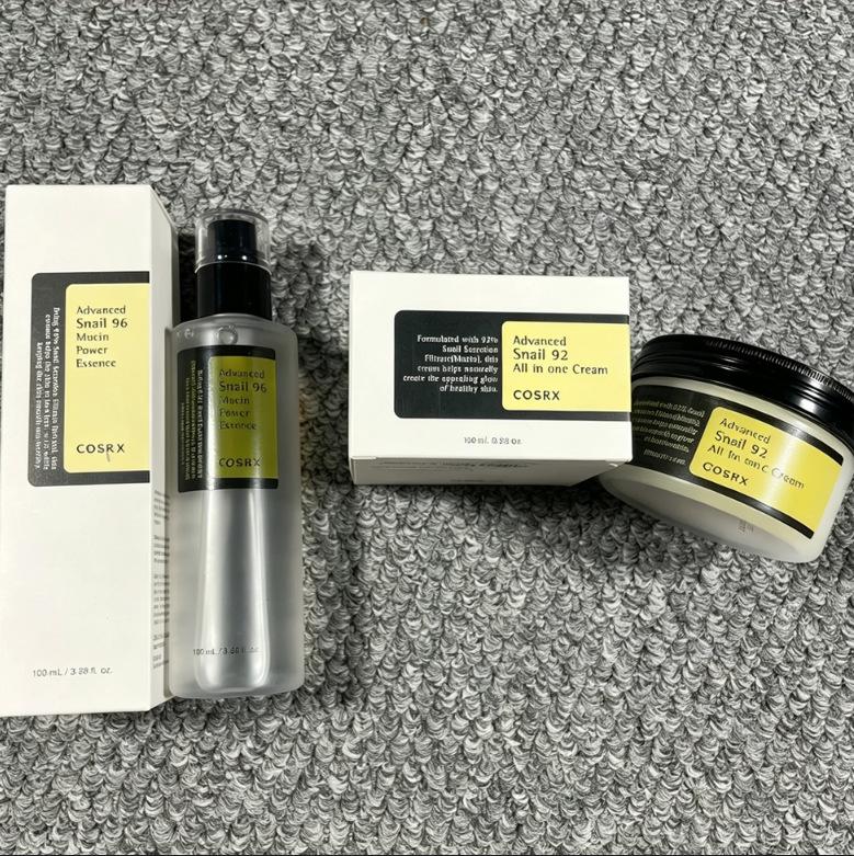 Snail 92 Cream 96 Essence BHA Amino Acid Cleanser Set Hydrating Repairing Moisturizer